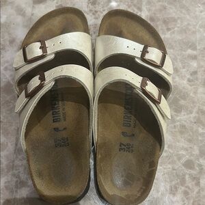 Birkenstock Arizona Double Strap Sandals copper leather